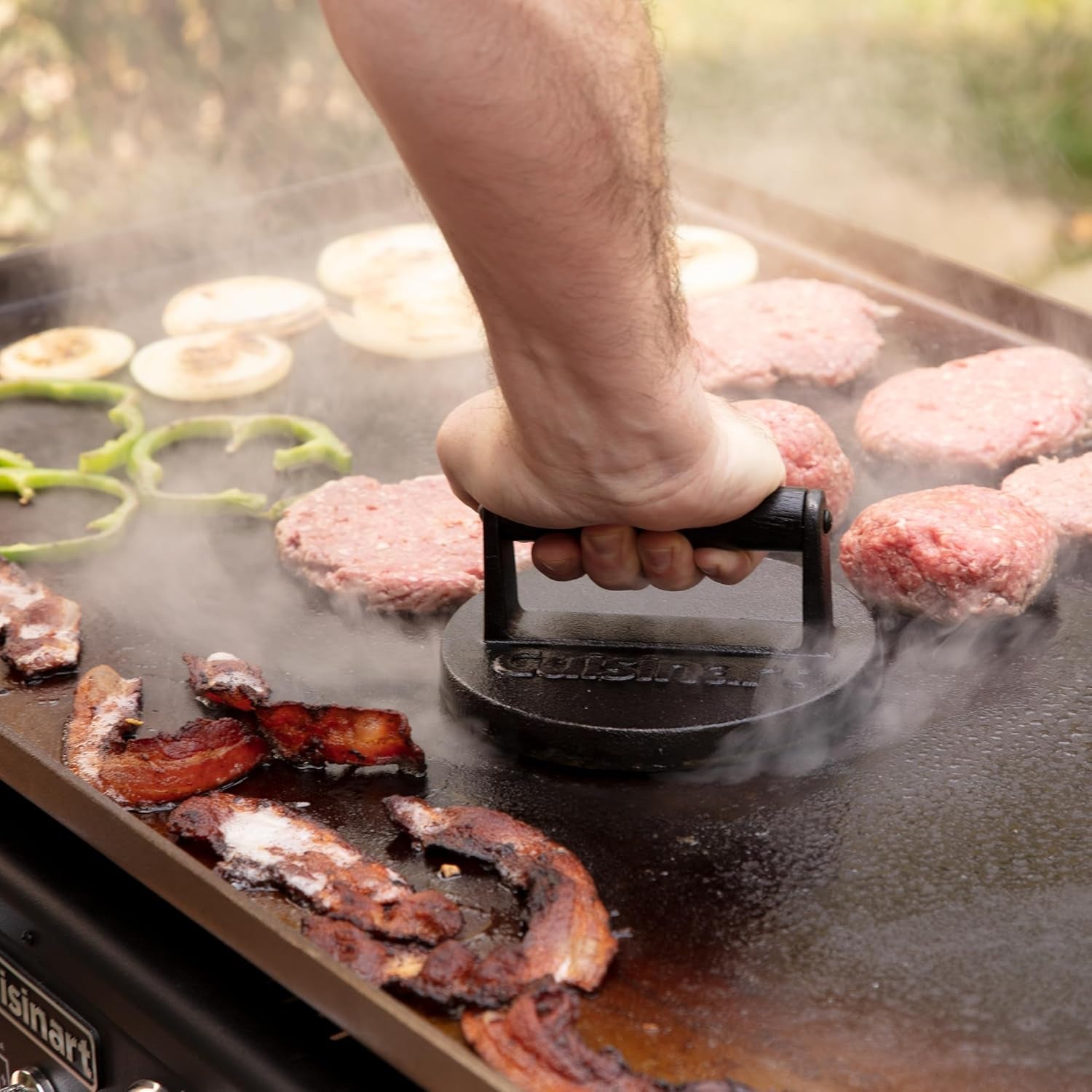 smash-burger-press-cast-iron-6-5-round-burger-smasher-hamburger-press-with-round-flat-edge-for-crispy-carmelization-the-go-to-grill-press-for-indoor-and-outdoor-cooking-cisb-111