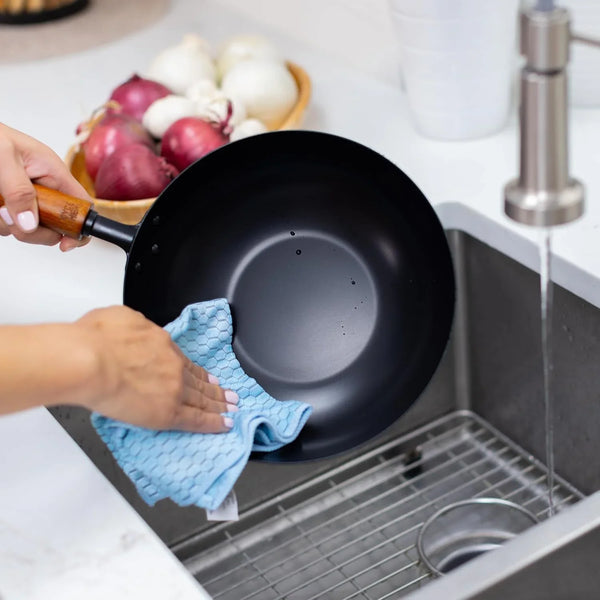 Joyce Chen Classic Series 9.5-Inch Ceramic Nonstick Carbon Steel Stir Fry Pan9