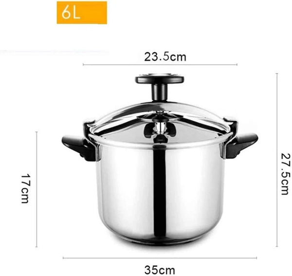 Multi-Purpose Electric Steamer, Pressure Cooker, 4/6/9 Litre, Thickened Stainless Steel Pressure Cooker (Size : 6L)6