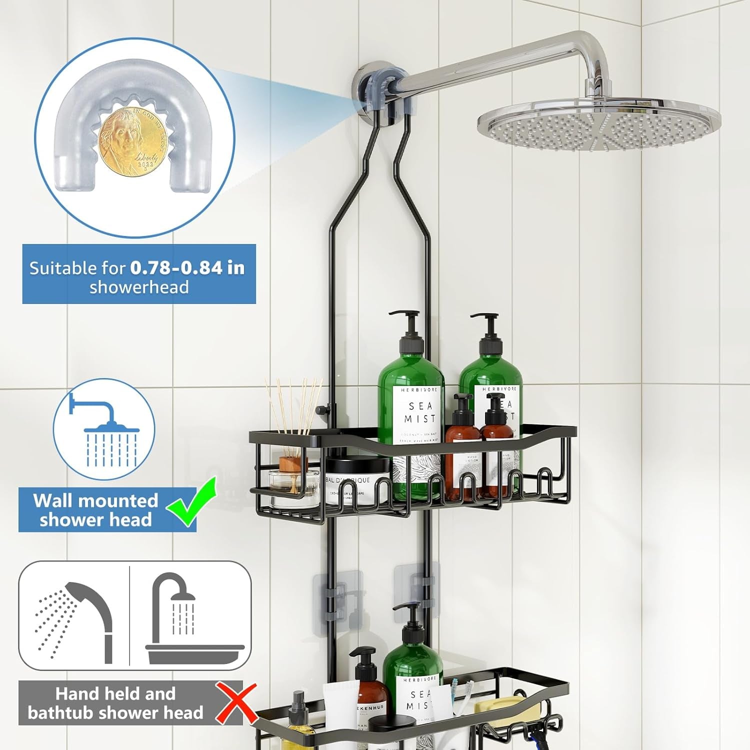 upgraded-extended-length-shower-organizer-with-hooks-rustproof-shampoo-soap-holder-large-hanging-bathroom-caddy