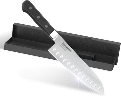 7 Inch Santoku Knife - Japanese AUS-8 High Carbon Steel Professional Chef Knife - Kitchen Gadgets 2026, Apartment Essentials, Mothers Day Gift for Mom Wife Her1