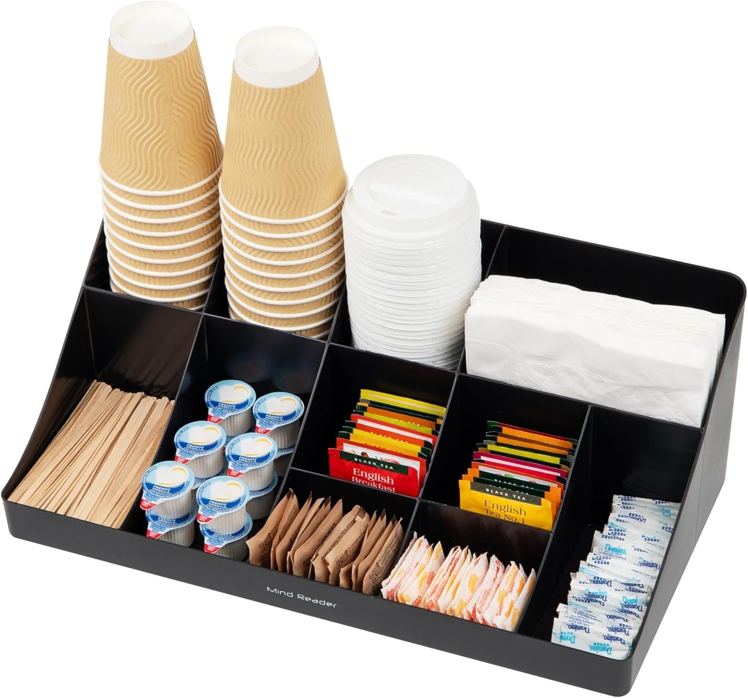 cup-and-condiment-station-countertop-organizer-coffee-bar-kitchen-stirrers-17-875l-x-9-5w-x-6-625h-black