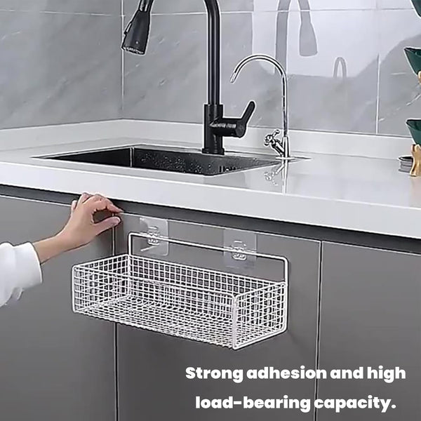 9Pack Adhesive Shower Caddies Kit, Transparent Bathroom Storage Accessories with Claw Patches for Wall-Mounted Shelves and Organizer Hooks3
