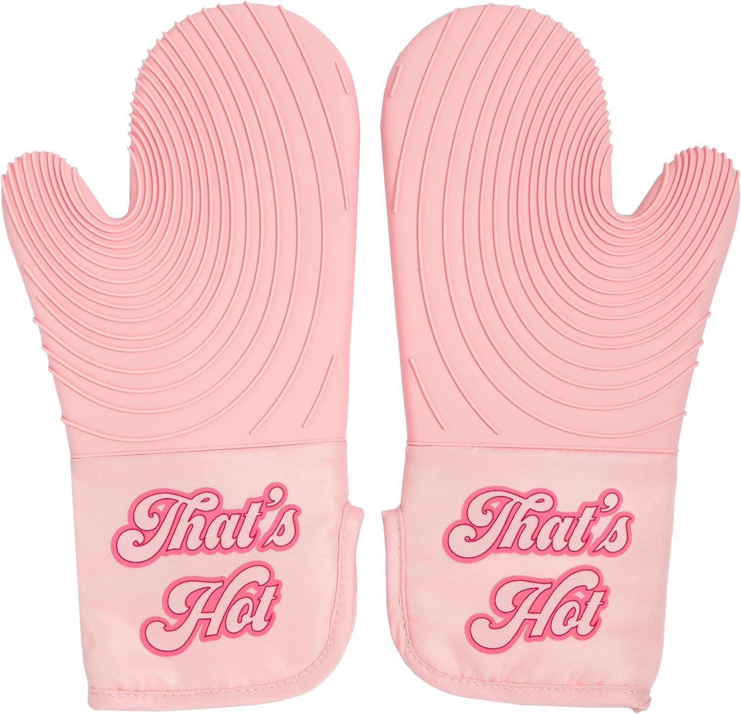 oven-mitt-set-with-iconic-thats-hot-design-heat-resistant-pot-holders-featuring-non-slip-textured-silicone-grips-2-piece-set-pink