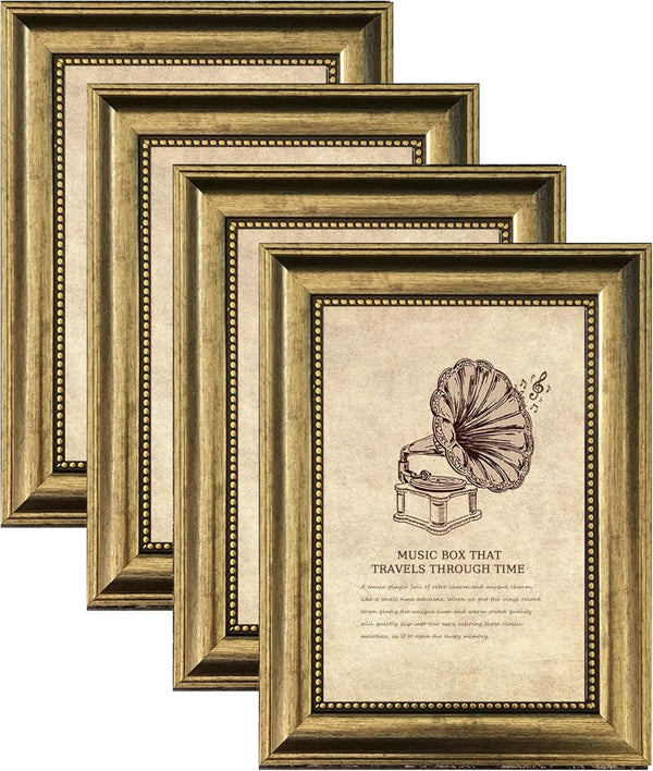 8X10 Picture Frame,Ornate Finish Photo Frame Farmhouse Rustic Vintage Distressed Bronze Photo Frame for Wall or Tabletop Display Family Friends Wedding Gift1