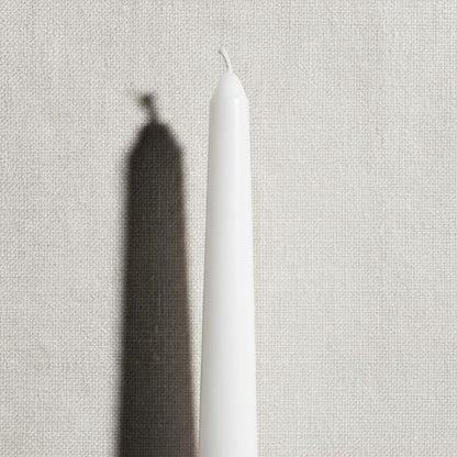 4 Pack White Taper Candles丨Taper Candles 10 Inch Dripless丨Unscented & Smokeless Candlesticks Bulk丨7-8 Hours Long Burning Tall Candles丨Ideal for Christmas Weddings Parties Dinner9
