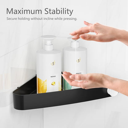 Plastic Shower Caddy Corner (For 90° Only), 4 Pack, Black5
