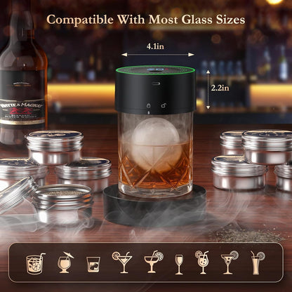 Electric Whiskey Smoker Kit-Rechargeable Cocktail Smoker Set with 6 Wood Chips-Unique Bourbon Ideal Christmas, Birthday, Valentine'S Day Gift,Gifts for Men, Dad, Husband4