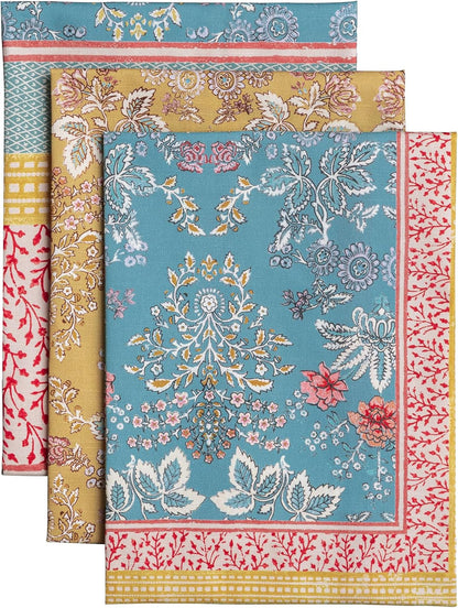 Kitchen Towels Set of 3 Reusable 100% Cotton 27.50" X 20"1