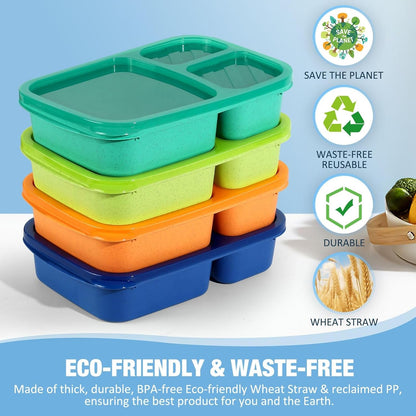 Bento Lunch Box Containers for Adults & Kids2