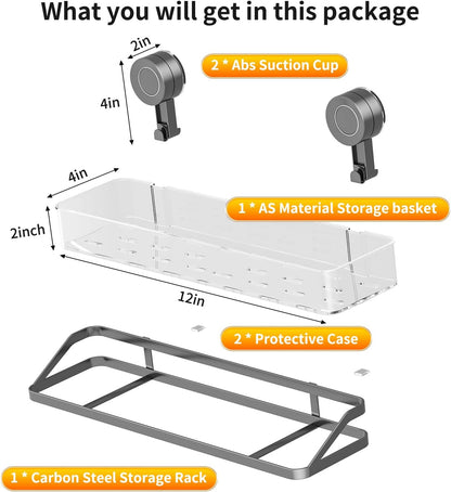 Shower Caddy Suction Cup, Bathroom Organizer Shelf3