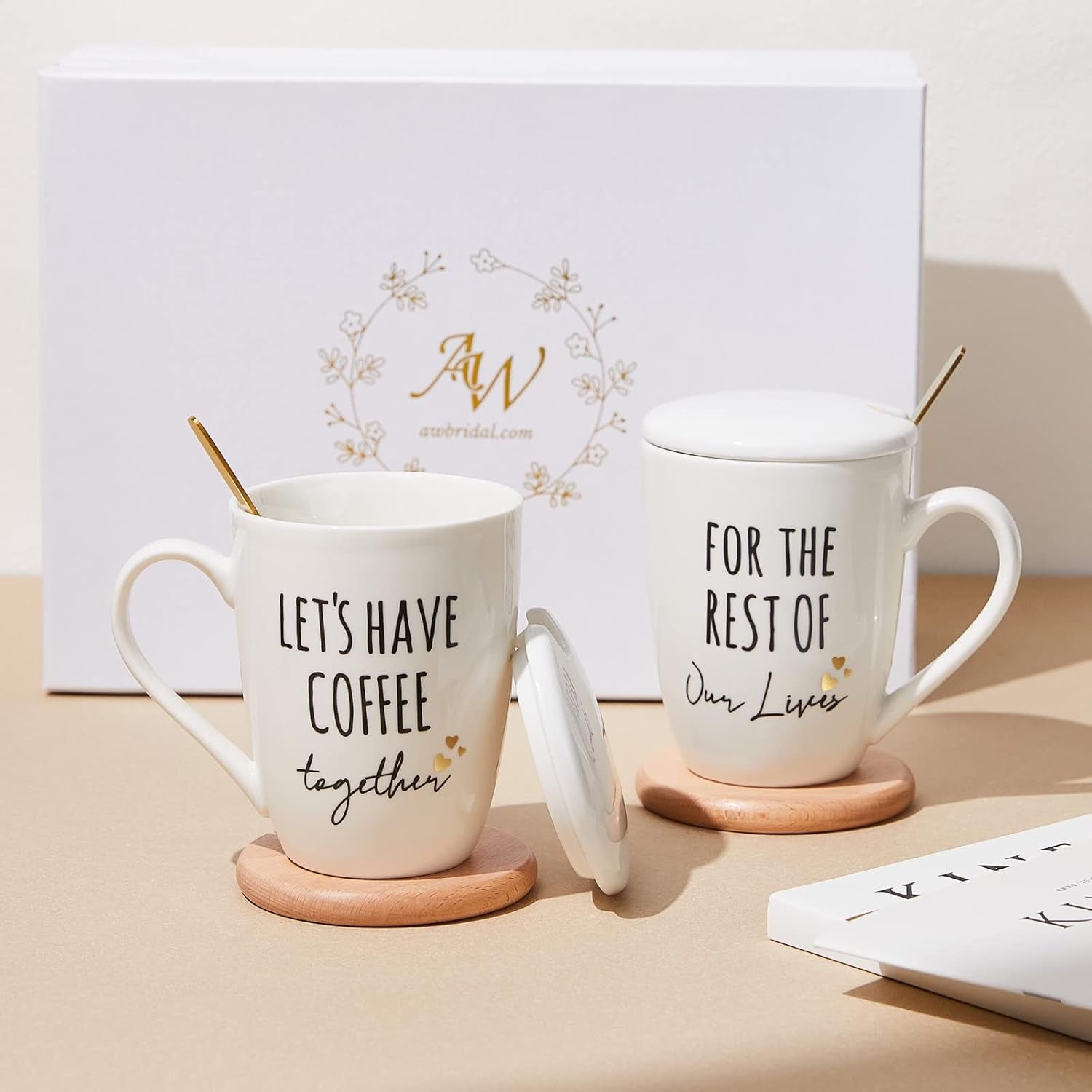 bridal-ceramic-engagement-gifts-for-couples-coffee-mugs-set-of-2-12-oz-unique-newly-engaged-bachelorette-bridal-shower-gift-for-bride-anniversary-wedding-gifts-for-couple-housewarming-gift-ideas