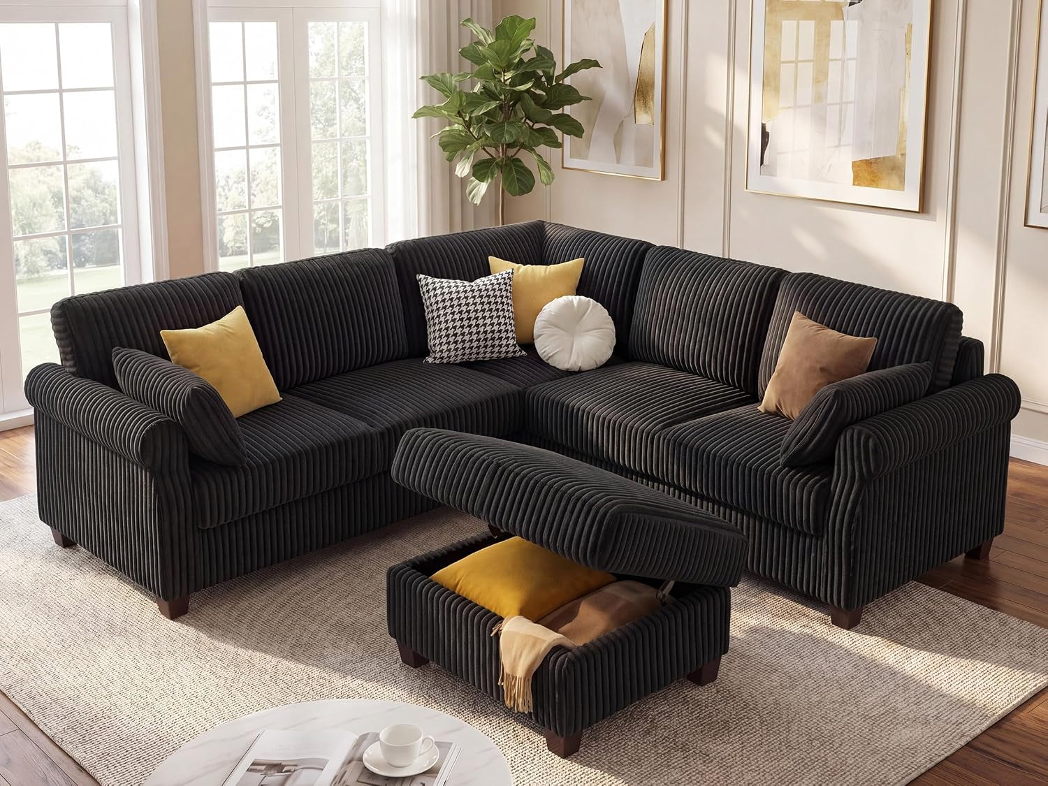 6-seater-91-modular-sectional-sofa-with-storage-corduroy-black