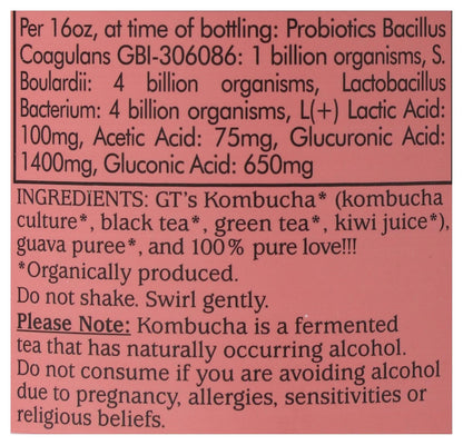 Synergy the Real Kombucha, Guava Goddess - 48Oz9
