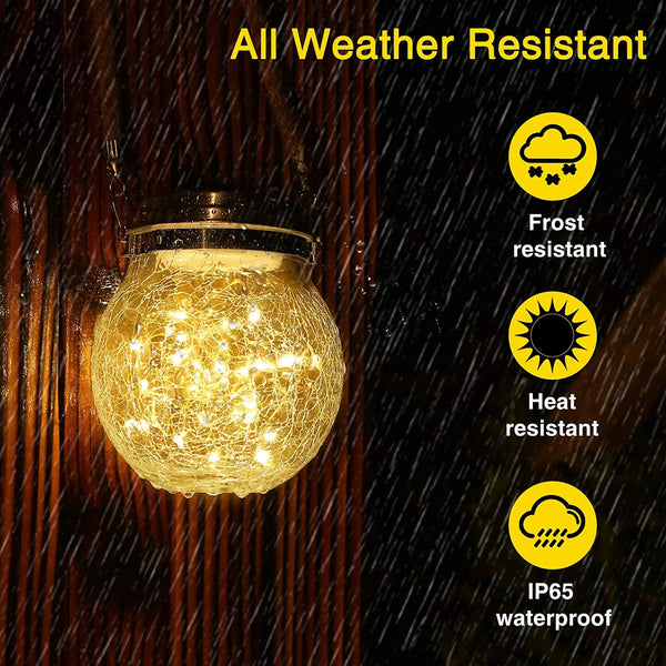 Solar Lantern, 2 Pack Outdoor Lanterns with 30 LED Waterproof Garden Decor Patio Solar Lights Outdoor Decorative Backyard Outdoor Hanging, Warm Light6