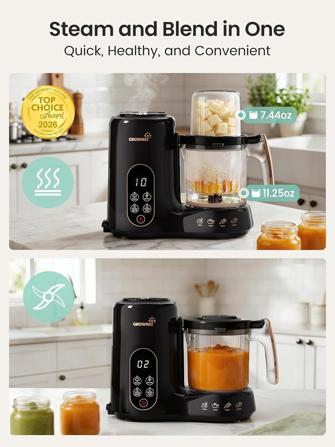 baby-food-maker-processor-with-dual-layer-steam-basket-black-gold-steamer-blender-healthy-homemade-baby-food-purees-starting-solids-blw-baby-feeding-essentials-6-months