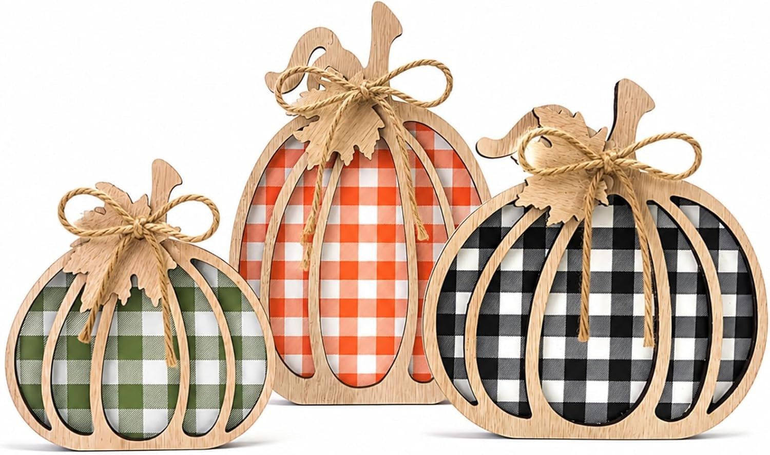 3-pcs-pumpkin-signs-buffalo-plaid-fall-table-mantel-home-decor-4-7x9-1-wooden-black-white-checkered-pumpkin-autumn-thanksgiving-decorations-indoor-tabletop-tiered-tray-shelf-kitchen