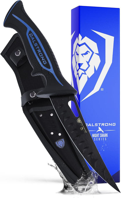 6" Curved Boning Knife - Night Shark Series1