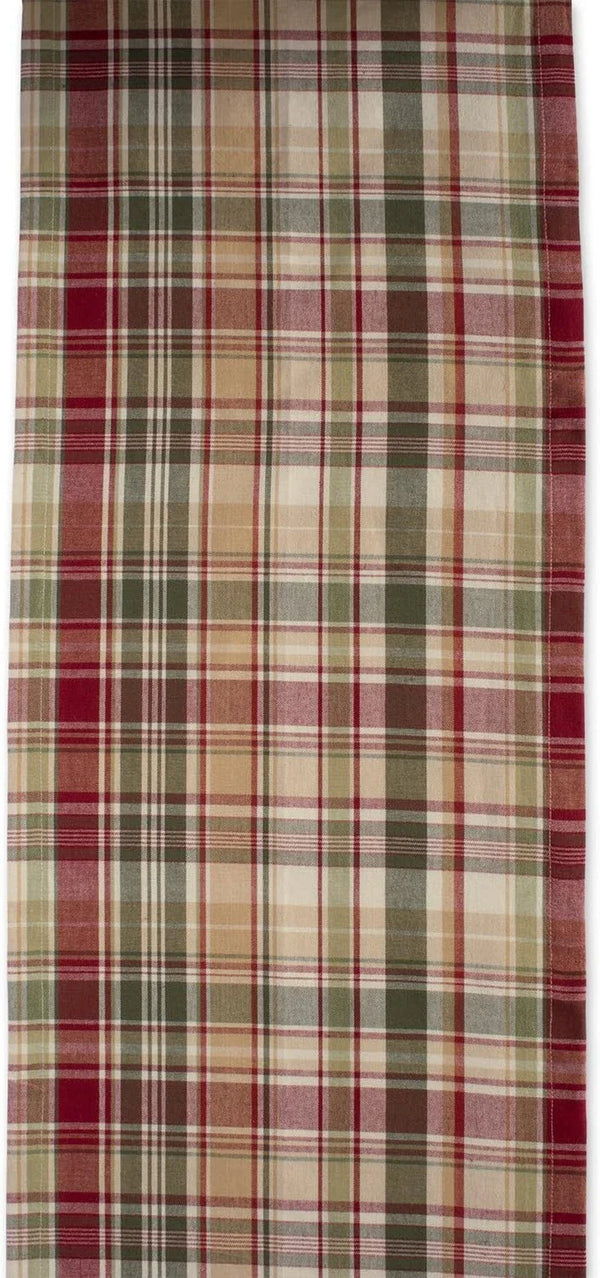Give Thanks Plaid Fall Table Decor, Autumn & Thanksgiving Tabletop Linens, 14X72 Table Runner3