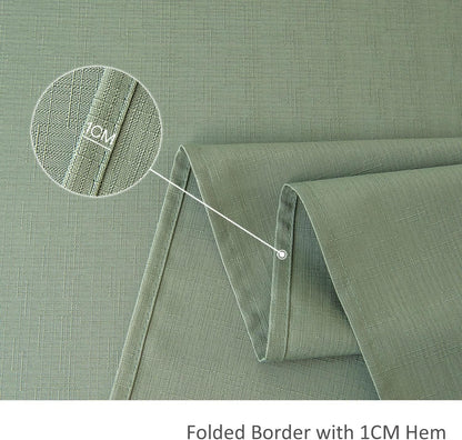 Rectangle Slubby Textured Tablecloth Waterproof Spillproof Wrinkle Free Table Cloth, Kitchen Dining Room Decoration, Fabric Table Cover for Holiday Party Dinner, 52 X 70 Inch, Sage Green6