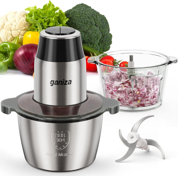 SUS 304 Stainless Steel Bowl Compatible with  GC10 & GC10-S Food Processor, 1PCS, 8Cup3