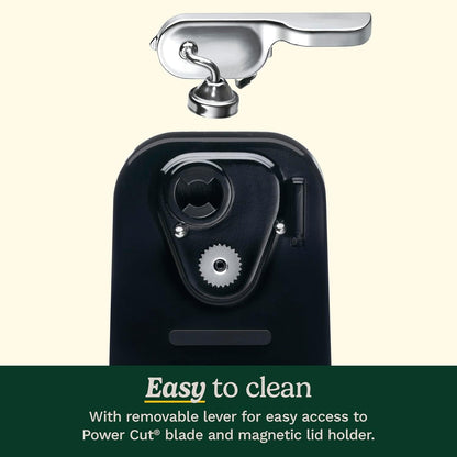 Electric Can Opener, One-Touch Operation, Nonslip Base, Black | Ideal Electric Can Opener for Seniors with Magnetic Lid Holder, One-Touch Design, Nonslip Base & Detachable Lever, CCO-50BKN5