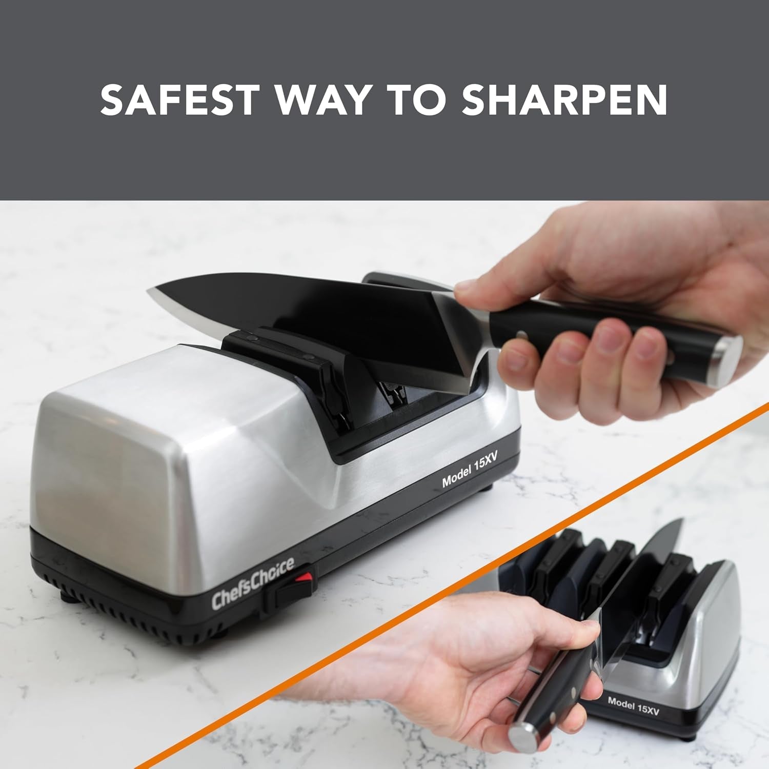chef-schoice-15xv-edgeselect-professional-electric-knife-sharpener-with-100-percent-diamond-abrasives-and-precision-angle-guides-for-straight-edge-and-serrated-knives-3-stage-gray