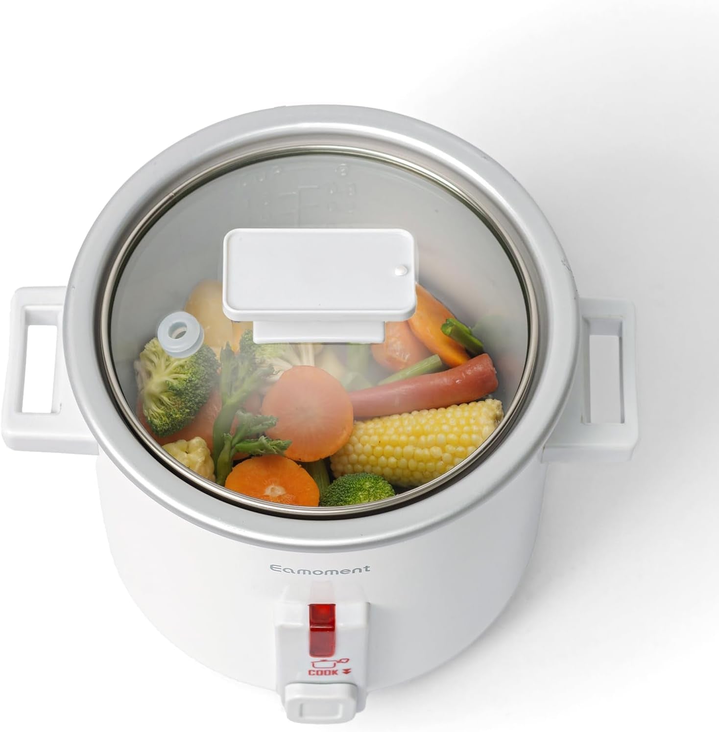 small-rice-cooker-white-1-5-quart-mini-non-stick-coated-insert-food-steamer-and-dishwasher-safe-glass-lid-and-pot-white