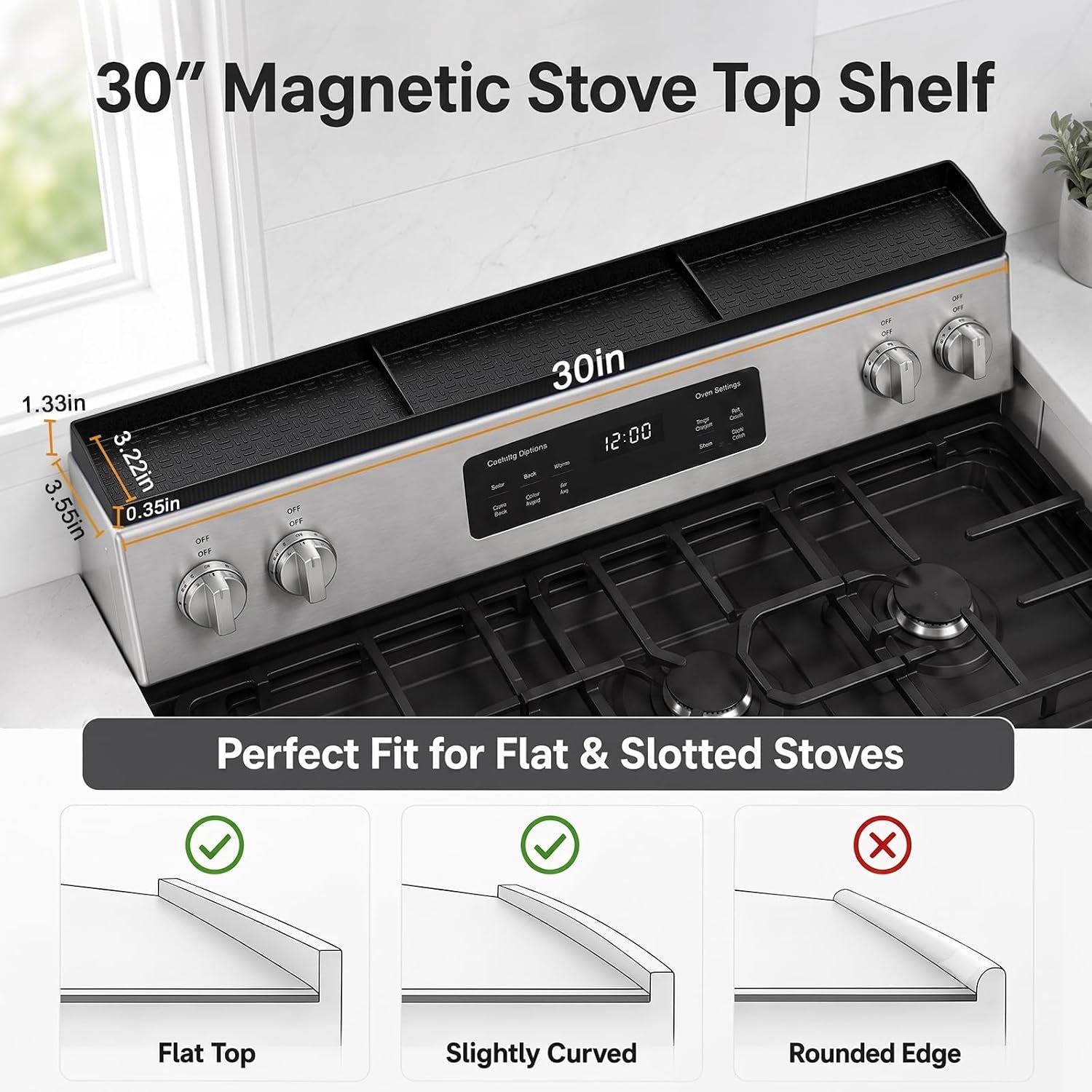 30-magnetic-stove-top-shelf-silicone-over-the-stove-spice-rack-organizer-heat-resistant-silicone-anti-rattle-no-scratch-range-shelf-3-functional-partitions-kitchen-storage-for-spices
