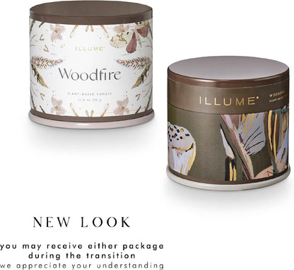 Illume, Candle Tin Woodfire Vanity 11.9 Ounce5