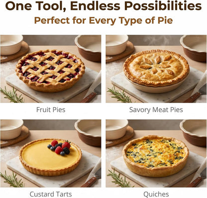 0.94LB Ceramic Pie Weights - Reusable Baking Beans for Blind Baking | Natural Stoneware Pie Crust Weights for Tarts, Quiche and Pastry Shells, Reusable Oven Safe Beans for Home Baking4