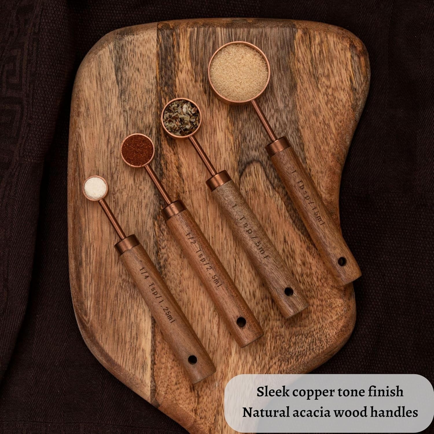 copper-stainless-steel-measuring-cups-and-spoons-set-of-8-wooden-handle-with-us-and-metric-measurements