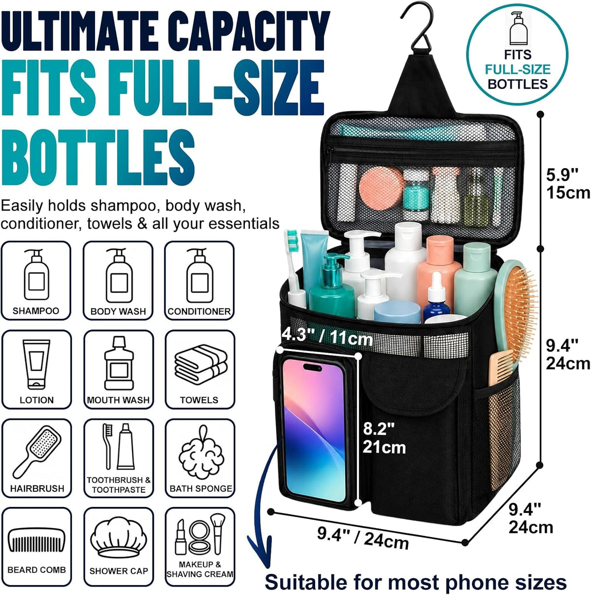 dorm-room-essentials-for-guys-girls-quick-dry-mesh-shower-caddy-portable