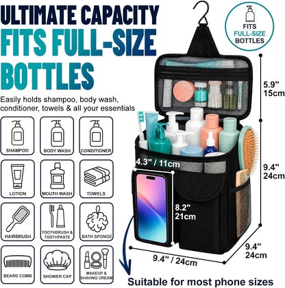 Dorm Room Essentials for Guys Girls, Quick Dry Mesh Shower Caddy Portable3