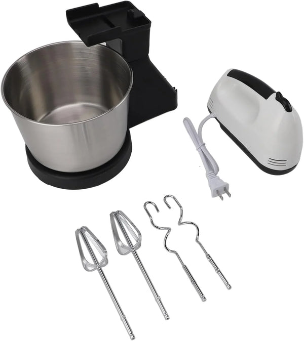 Electric Stand Mixer, 7 Speed Adjustment, 1.7L Stainless Steel Bowl, Multifunctional Handheld Blender with Dough Hook for Kitchen Use5