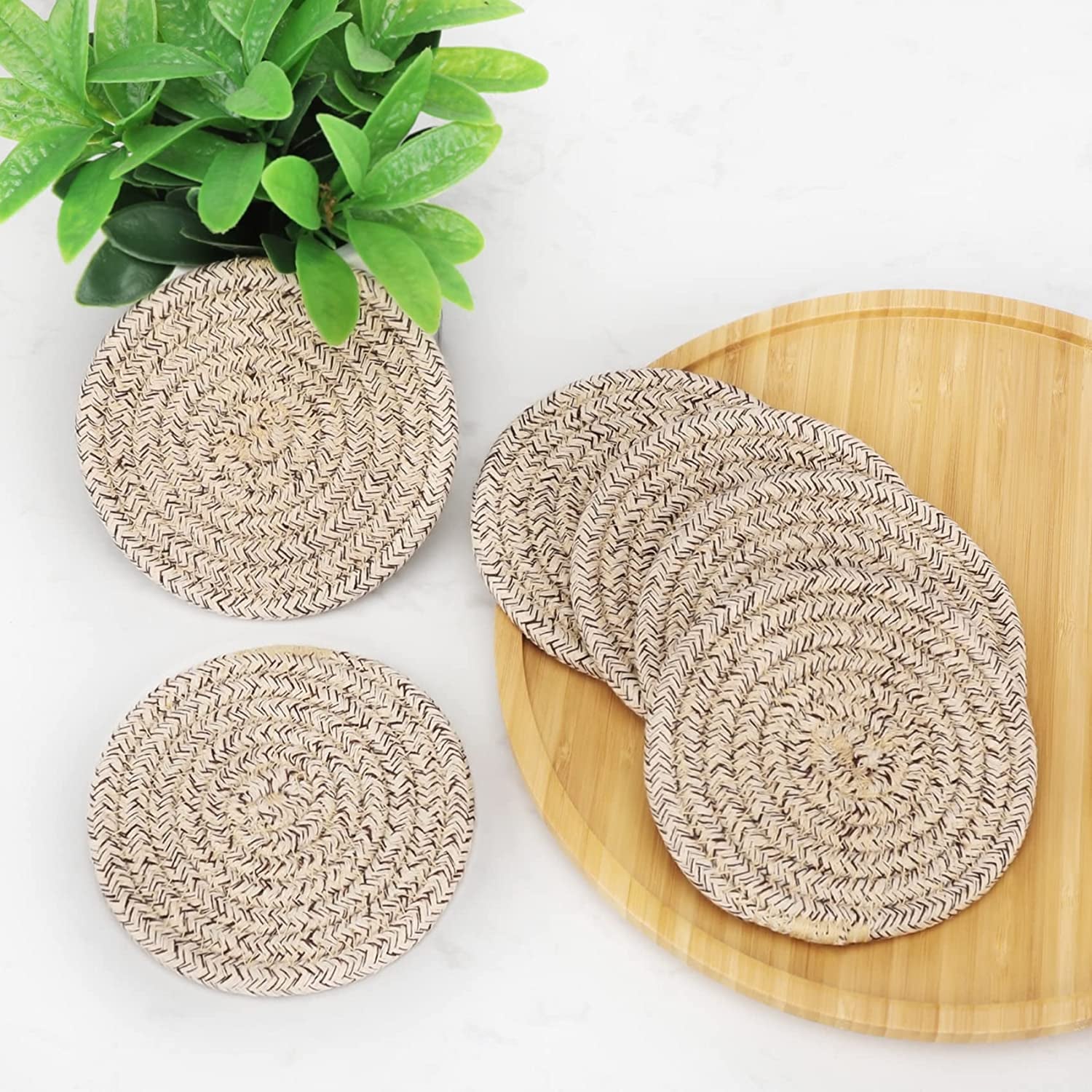 8-pcs-drink-coasters-with-holder-cotton-woven-absorbent-coasters-for-drinks-minimalist-home-decor-coaster-set-for-wooden-tabletop-protection-table-4-3-inches-mixed-brown