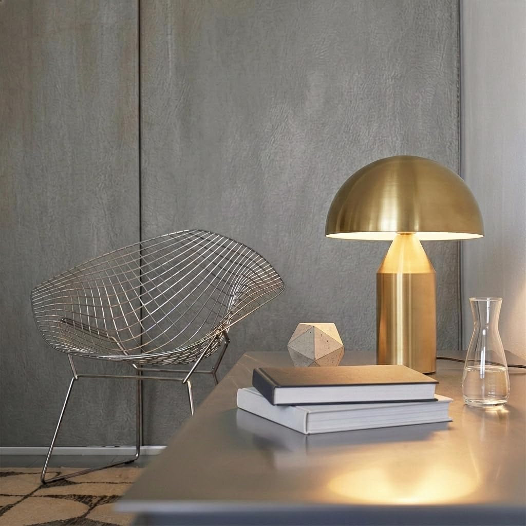 venus-mushroom-table-lamp-modern-lamp-for-living-room-bedroom-side-end-table-dimmable-unique-side-table-led-lamp-shade-for-office-reading-brass-gold-14-tall