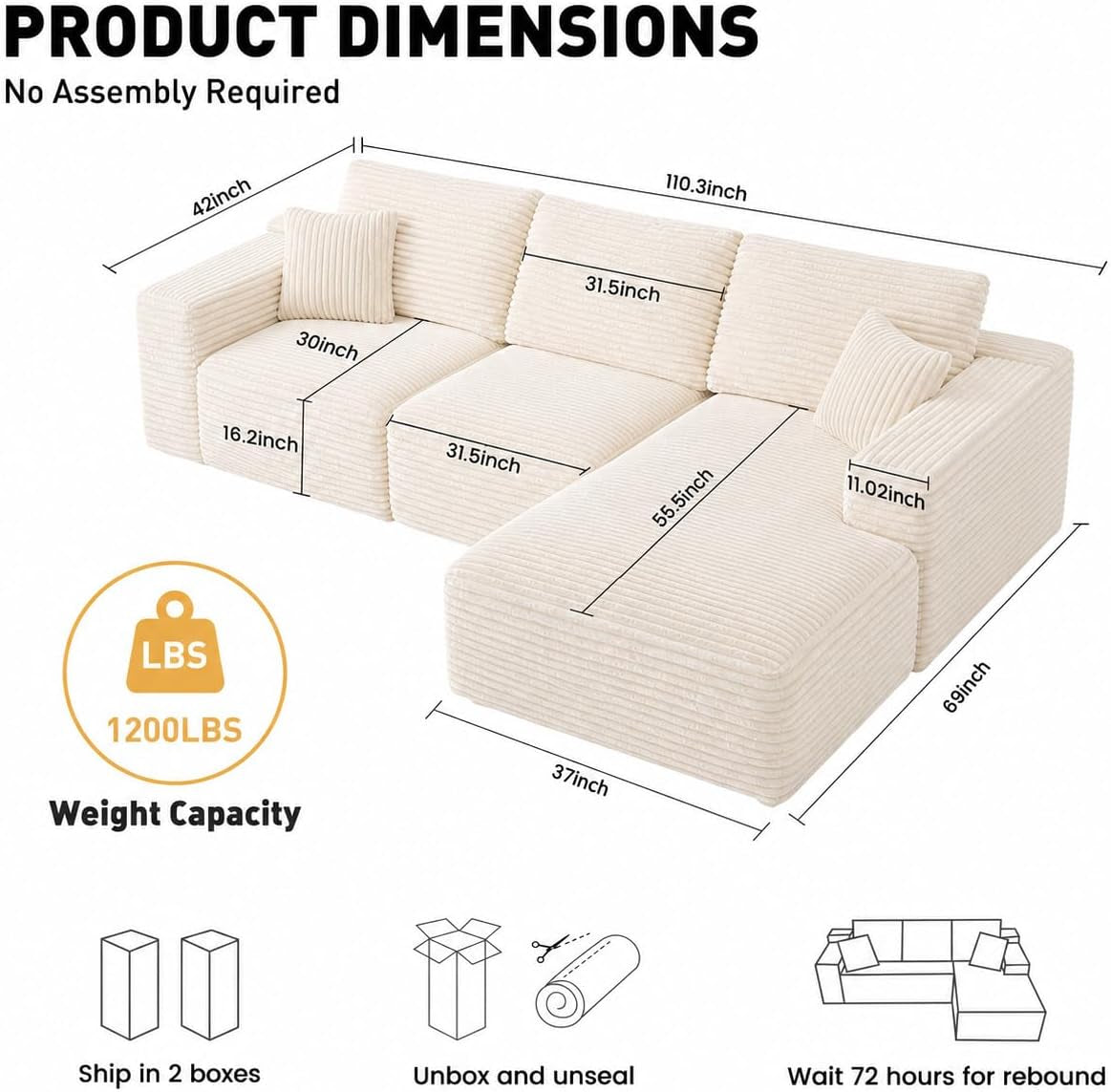 110-l-shaped-modular-sectional-sofa-cloud-deep-seat-boneless-couch-with-chaise-oversized-corduroy-compressed-sofa-for-living-room-no-assembly-required