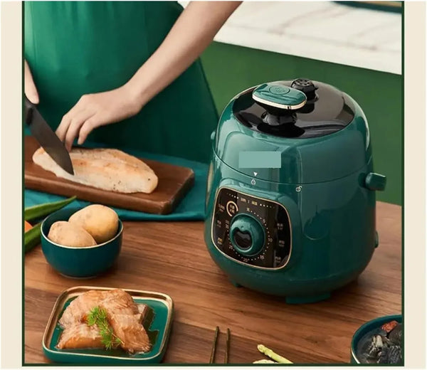 Electric High Pressure RICE Cooker Smart 1.8L Mini Knob Control Fast Fire and Slow Stew HOUSEHOLD Meat Soup Machine6