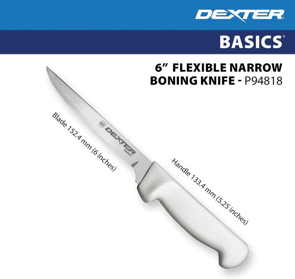 P94818 Basics 6" Narrow Flexible Boning Knife, NSF5