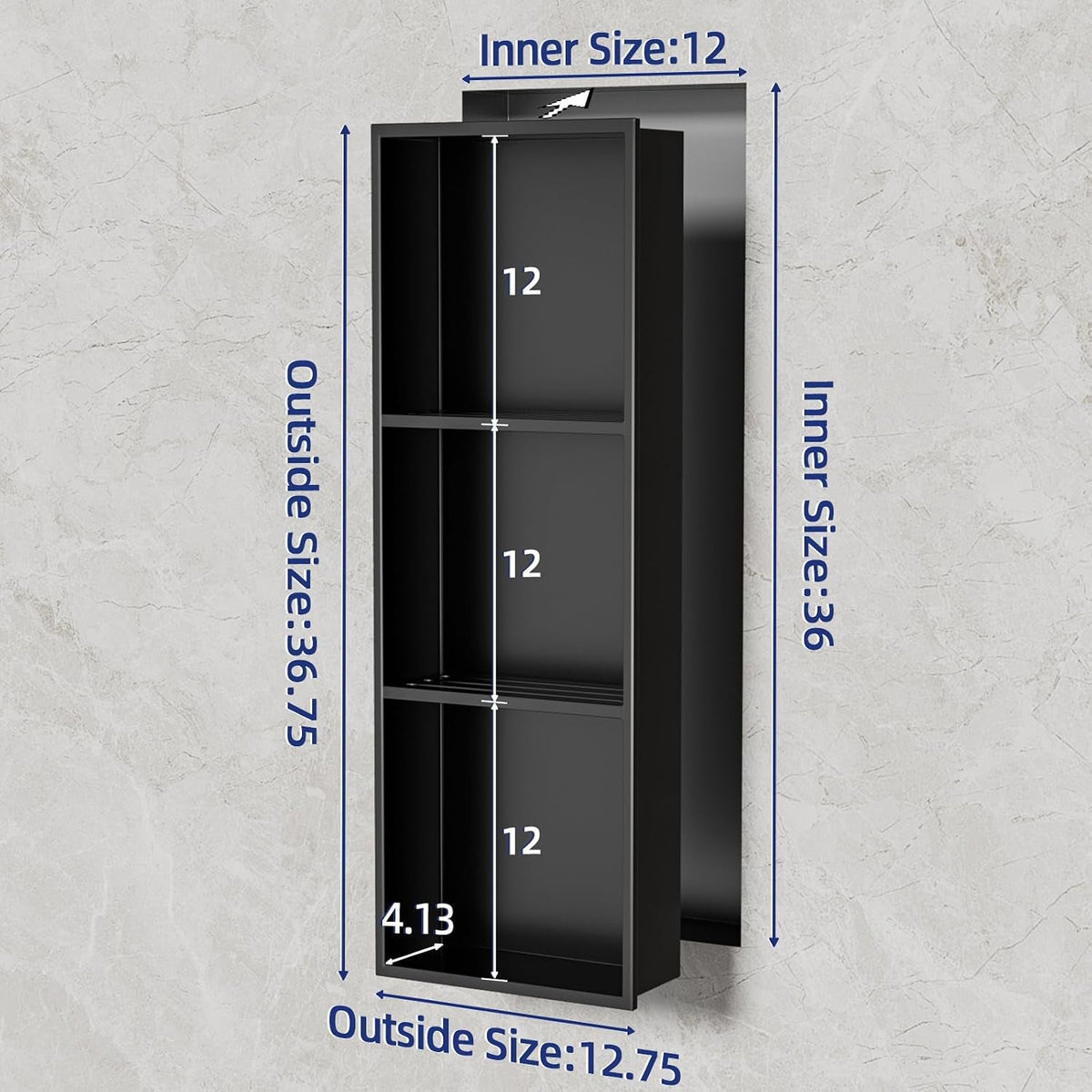 36x12-inch-no-tile-needed-shower-niche-304-stainless-steel-niche-shower-with-3-tier-shelves-recessed-wall-niches-for-bathroom-storage-matte-black