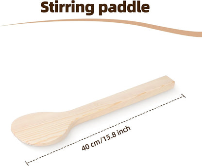 Professional Japanese Hangiri Sushi Rice Mixing Tub Set - Wooden Oke Bowl with Paddle & Makisu, Authentic Sushi Making Kit for Home & Restaurant (4 Sizes) (14.2' Inch)3