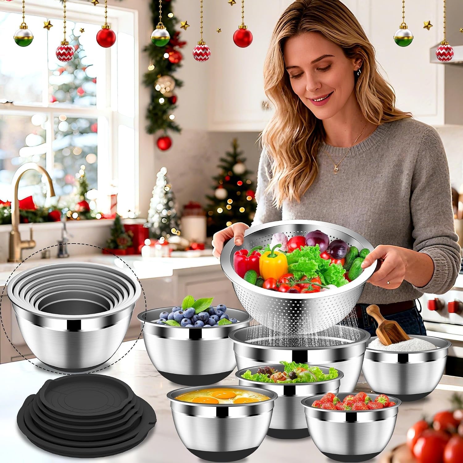 mixing-bowls-with-lids-set-16pcs-stainless-steel-mixing-bowl-set-with-colander-3-grater-attachments-non-slip-bottom-metal-nesting-bowls-with-strainer-for-mixing-serving-black