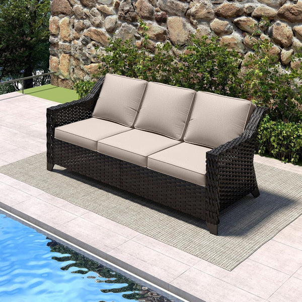 Outdoor Couch, Wicker Outdoor Conversation Set8