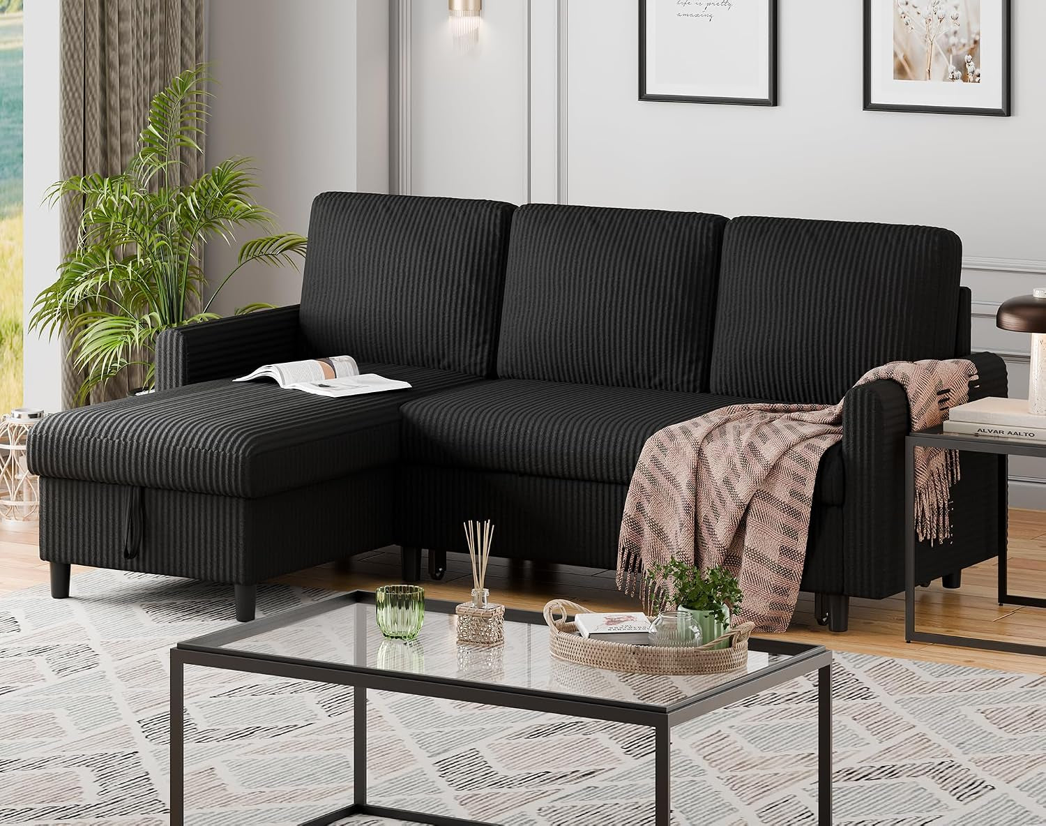 77-inch-sectional-sleeper-sofa-with-pull-out-bed-modern-l-shaped-corduroy-convertible-couch-with-storage-chaise-reversible-sofa-bed-for-small-spaces-apartment-black