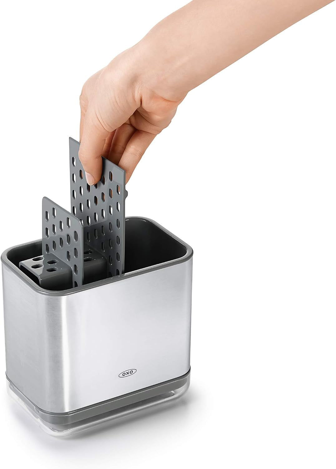 oxo-good-grips-stainless-steel-sink-organizer-caddy-sponge-holder