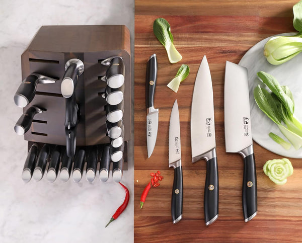 L Series 23-Piece Classic Knife Block Set, Forged German Steel, 10274576