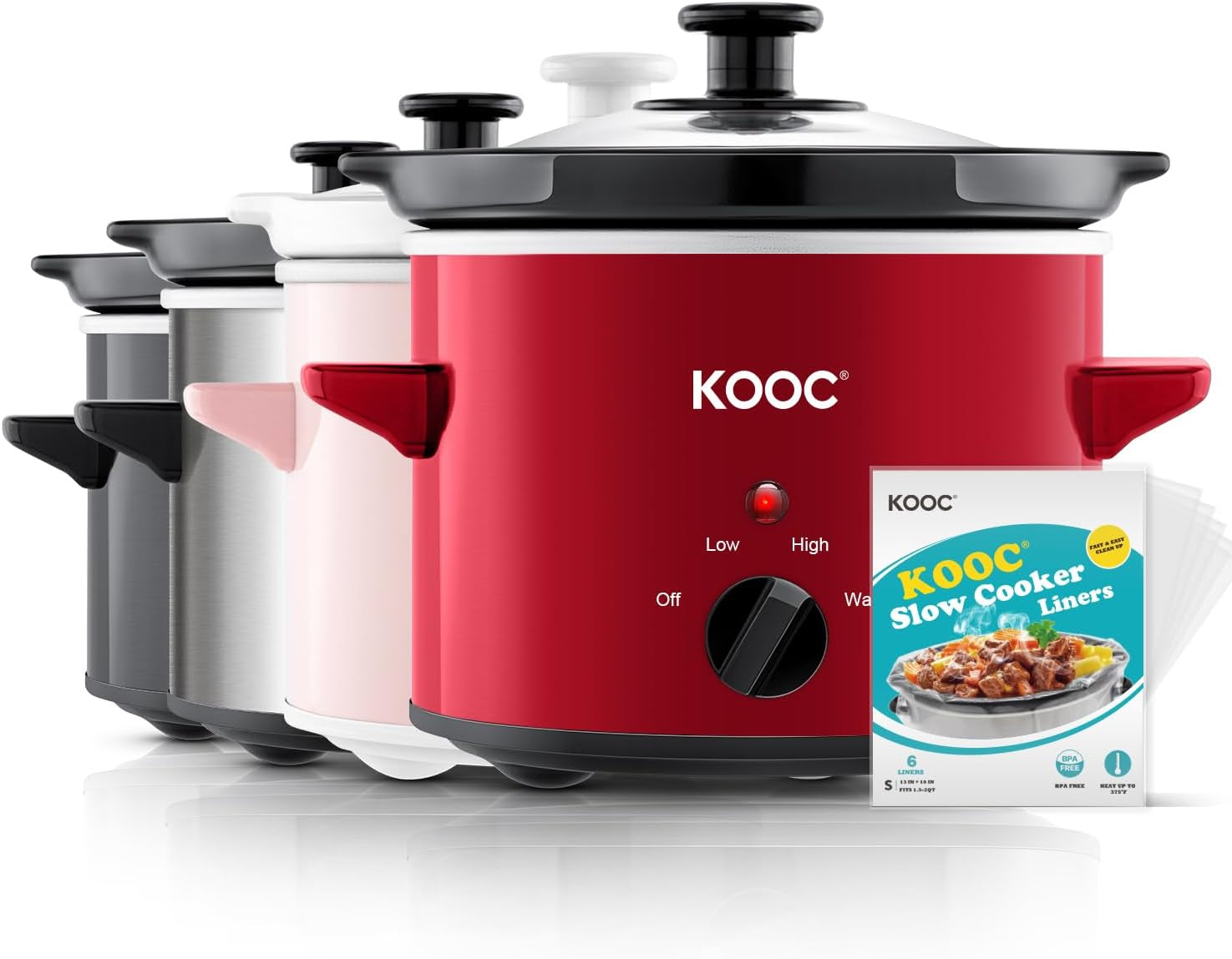 small-slow-cooker-2-quart-free-liners-included-for-easy-clean-up-upgraded-ceramic-pot-adjustable-temp-nutrient-loss-reduction-stainless-steel-red-round