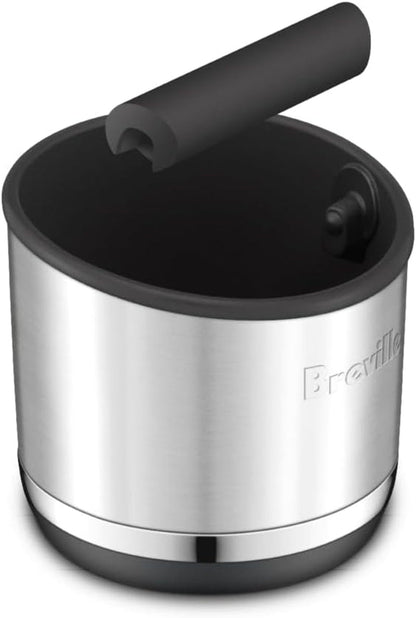 Breville BEA501BSS Knock Box 10 Espresso Accessory, Brushed Stainless Steel | Upgrade Your Coffee Bar with This Durable and Easy-To-Clean Knock Box Featuring a Removable Bar | 10 Puck Capacity3