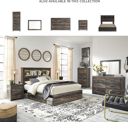 Signature Design by Ashley Queen Bookcase Bed with 4 Storage Drawers6